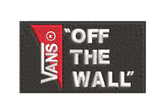 Vans Off The Wall logo - Embroidery Design - FineryEmbroidery